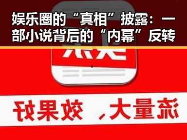 娱乐圈的“真相”披露：一部小说背后的“内幕”反转