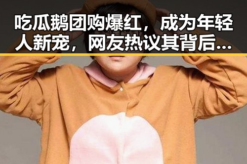 吃瓜鹅团购爆红，成为年轻人新宠，网友热议其背后魅力